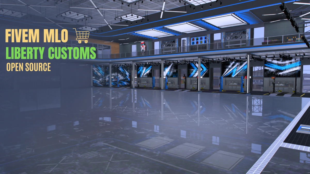 Liberty Customs MLO FiveM | Custom Auto Shop & Garage Interior